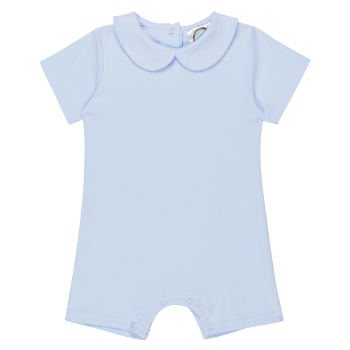 Blank Boy's Short Sleeved Peter Pan Romper